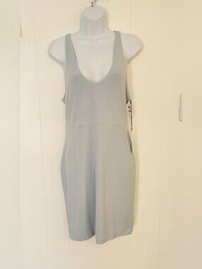 Leith Light Blue Midi Tank Dress